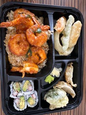 Shrimp coconut curry box