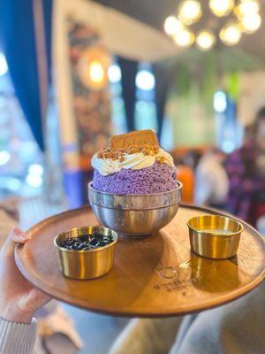 Ube Biscoff Bingsu