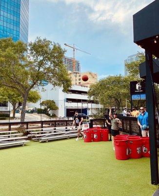 Outdoor life size beer pong lol