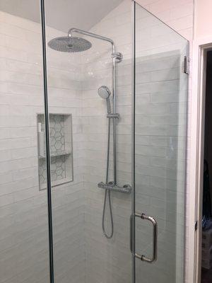 New shower remodel, glass by Independent Glass - Woodland Hills, CA