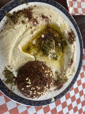 A bonus small hummus plate to the falafel while you wait