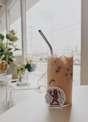 iced maple butter latte :)