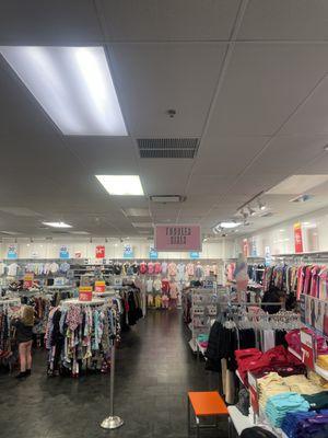 Toddler clothing / clearance racks as well