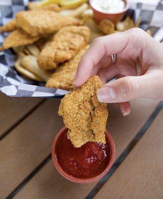 Fried redfish (pic courtesy of Breakwater Grill)