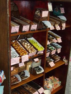 great selection of candy hand made choloclates,and other treats