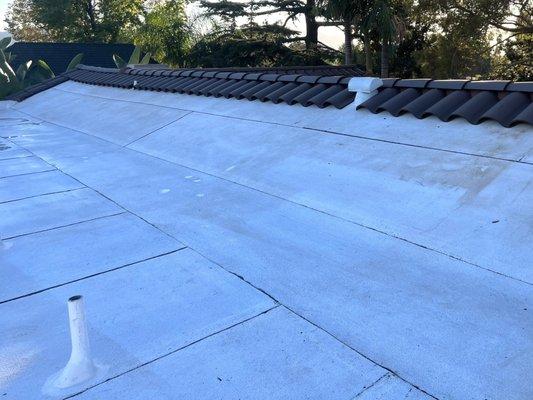 New Boral Spanish Sytle Tiles and Flat Roof