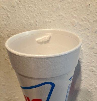 Yesterday, April 15th, at 8pm, we visited the Sonic near NRG Stadium to enjoy a drink, only to find this inside.