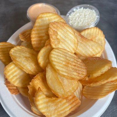 Greek Gyro House Fries with Feta