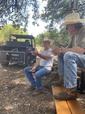 The owner Willie (left) and our guide (right)