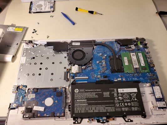 Laptop hard drive repair