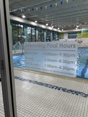 pool hours