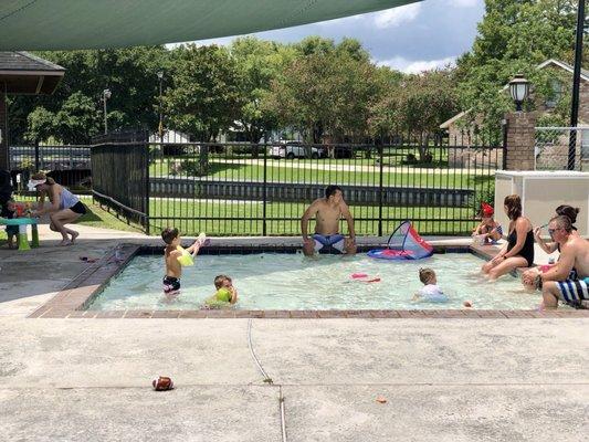 Baby pool is lots of fun for little ones.