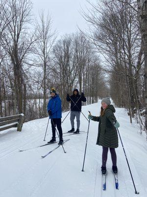 XC Skiing on the Leelanau Trail