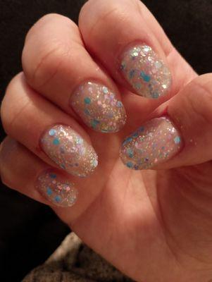 My new acrylics. Love them!!!