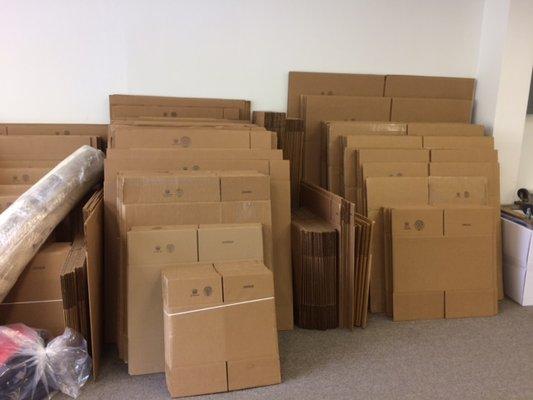 Boxes for sale or to pack items in. Huge inventory of all sizes