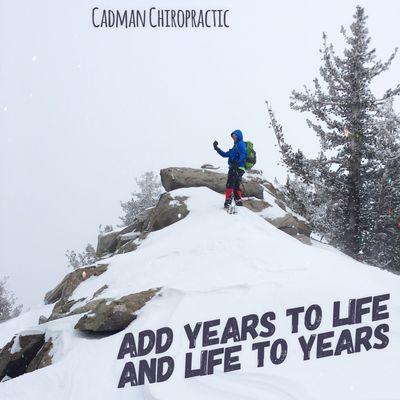 Add years to life and life to years.