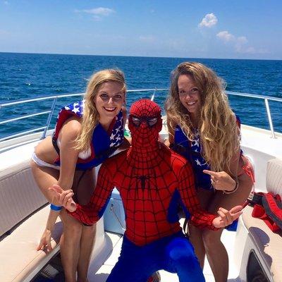 Parasailing with Spidey!