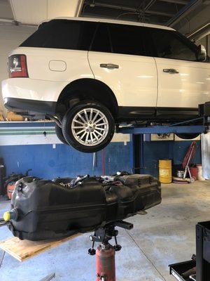 Repairing the EVAP system on a Land Rover