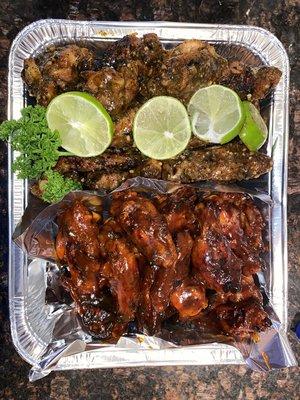 Mojito lime and brown sugar bourbon wings (platter of 30 wings)