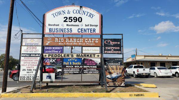 Rio Rancho Cafe signage