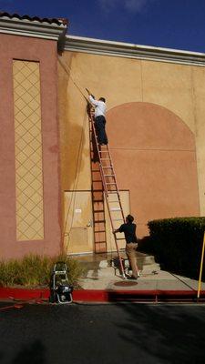 Bird spike being installed by our Oxnard Team.