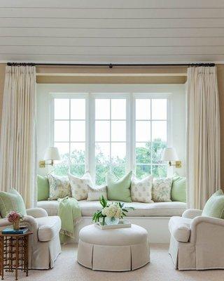 Traditional Custom Window Retreat Room