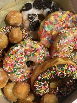 A box of yummy donuts