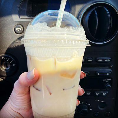 Iced horchata latte