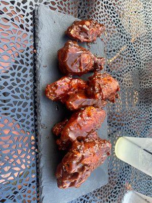 Bourbon BBQ wings