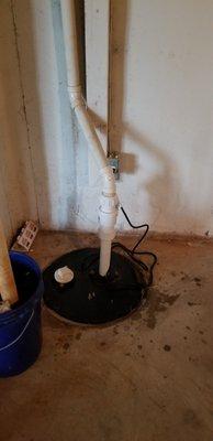 Sump pump installation