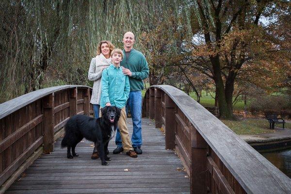 Fall at Loose Park is the perfect place for family portraits in Kansas City.