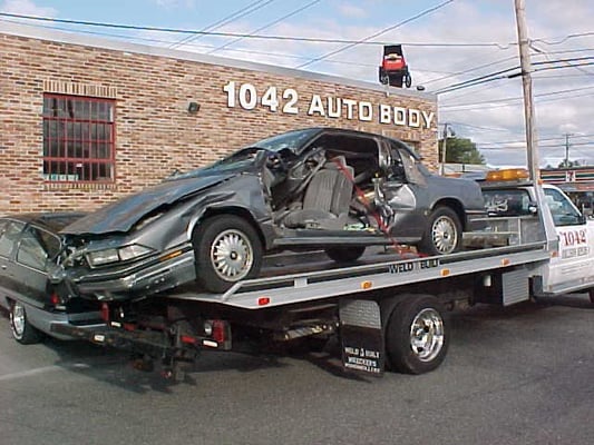 Don't let any insurance company convince you to drive your car after any accident.