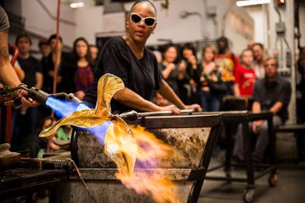 Glassblowing at Pratt