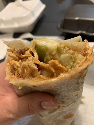 Chile Rellano burrito with chicken. You gotta ask for the chicken. Worth it!