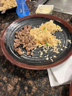 Chateaubriand Filet and Fried Rice