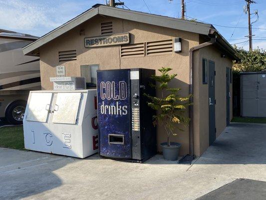 Restrooms and showers  very close