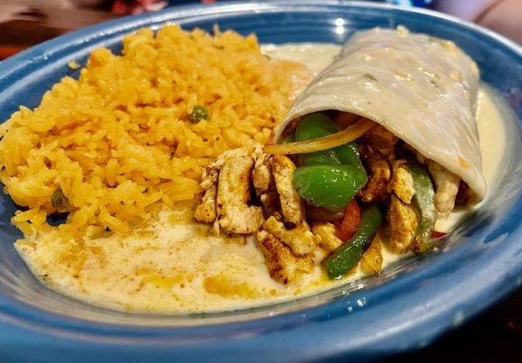 Chicken Fajita Burrito