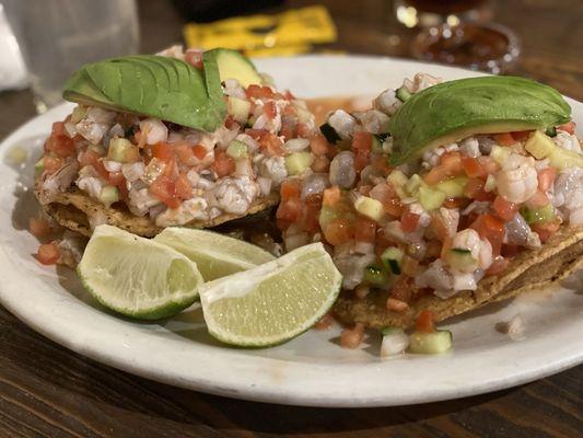 Ceviche tostadas