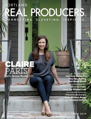 Claire Paris, Owner & Principal Broker, Paris Group Realty, LLC - Real Producers cover and feature article.