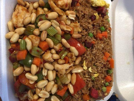 Kung pao chicken lunch combination