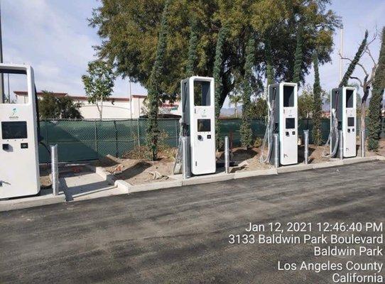 New Electrical Vehicle Charging Stations for Target in Baldwin Park, CA