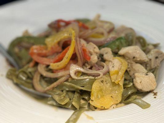 Chicken tequila fettuccine