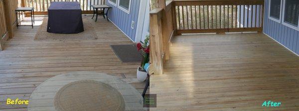 first deck seal job completed.