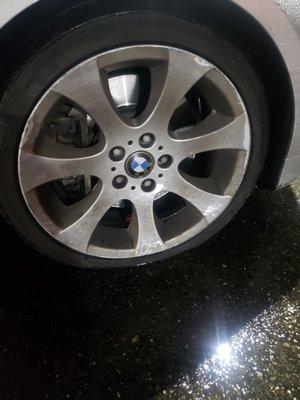 My flat tire from potholes