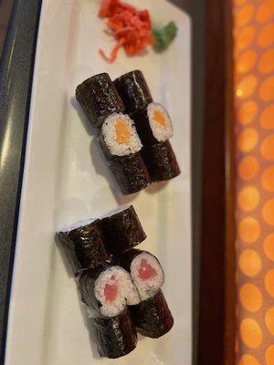 Salmon Roll and Tuna Roll