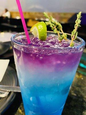 Blue cocktail