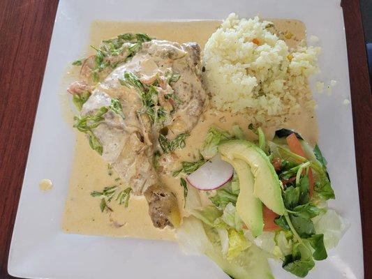 Pollo en Cream / Chicken with Salvadorean cream