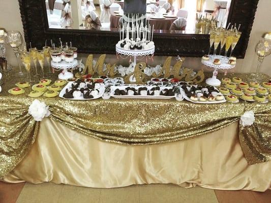 Wedding dessert table