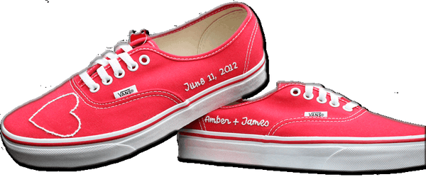 We can even personalize your shoes. Minimum order is just one pair of shoes.