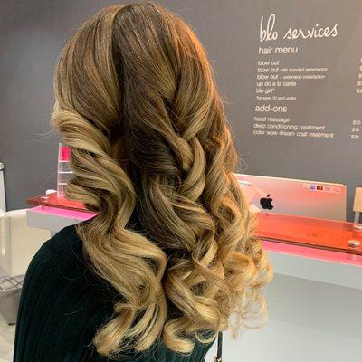 Lovely curls at Blo Tampa